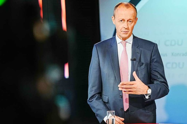 Friedrich Merz will&#8217;s noch einma...at fr das Amt des Parteivorsitzenden.  | Foto: Kay Nietfeld (dpa)