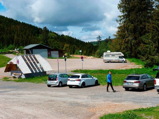 Der Parkplatz am Radschert (Archivbild von 2020)  | Foto: Dirk Sattelberger