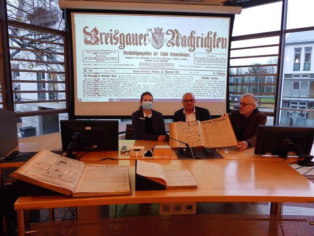 Einblicke in das digitale Archiv der S...r und Stadthistoriker Hans-Jrg Jenne.  | Foto: Sylvia-Karina Jahn