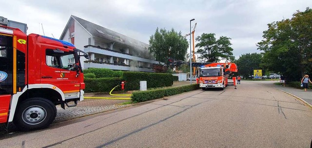 Als es in diesem Mehrfamilienhaus in G...teiert und seine Schwester zur Stelle.  | Foto: Feuerwehr Gundelfingen