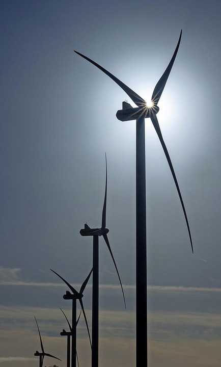 Windenergie trage dazu bei, sich den Klimaschutzzielen auch vor Ort zu nähern.   | Foto: Christian Charisius (dpa)