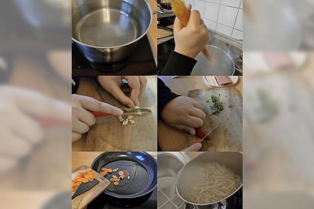 Leckere Spaghetti mit Öl und Knoblauch