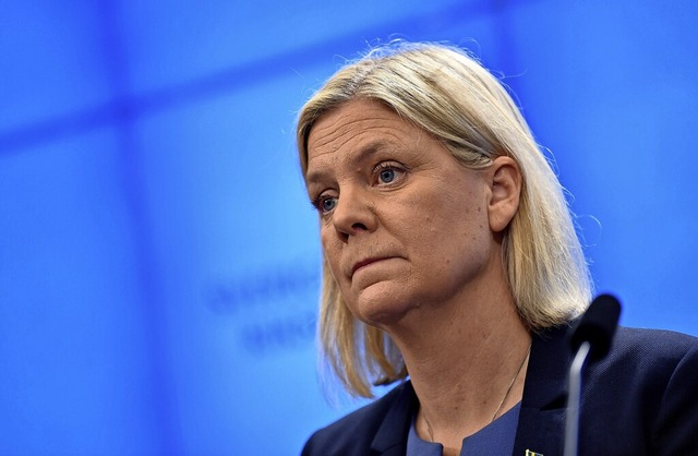 Fr sieben Stunden  schwedische Ministerprsidentin:  Magdalena Andersson  | Foto: Pontus Lundahl, Tt (dpa)