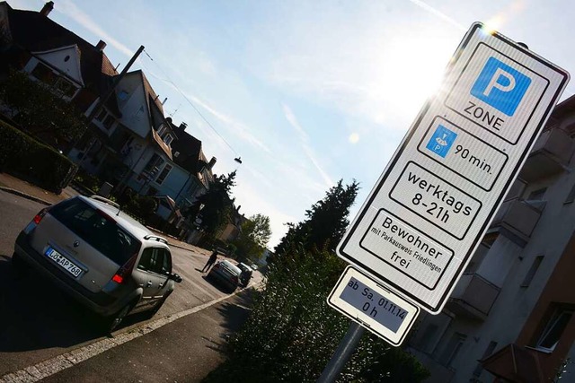 Parkausweise fr Anlieger gibt es unter anderem in Friedlingen.  | Foto: Hannes Lauber