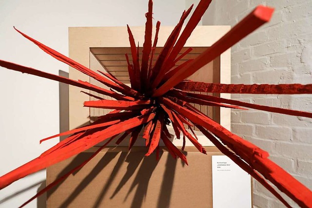 Tiefenwirkung im Raum: die Installatio...rosole Mio&#8220; von Reinhard Sigle.   | Foto: Christoph Breithaupt