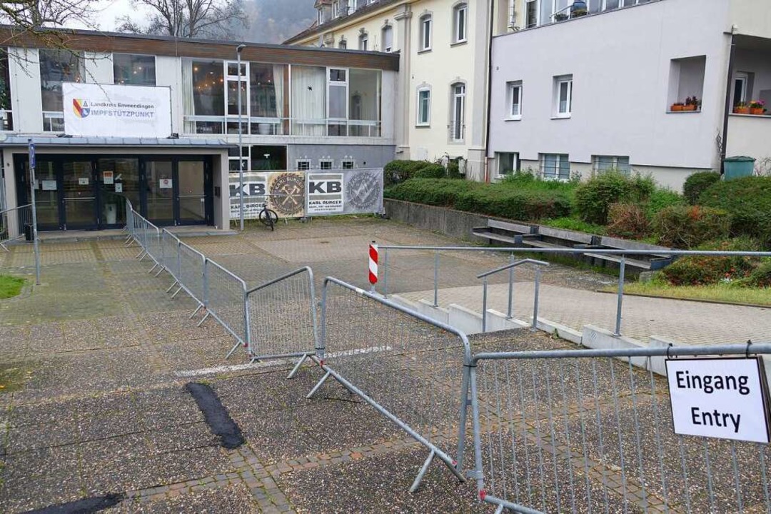Hier geht&#8217;s lang zum Impfen.  | Foto: Sylvia Sredniawa