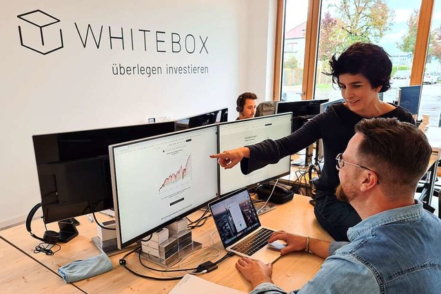 Whitebox-Grnderin Salome Preiswerk un...vice) am Unternehmenssitz in Freiburg.  | Foto: Whitebox