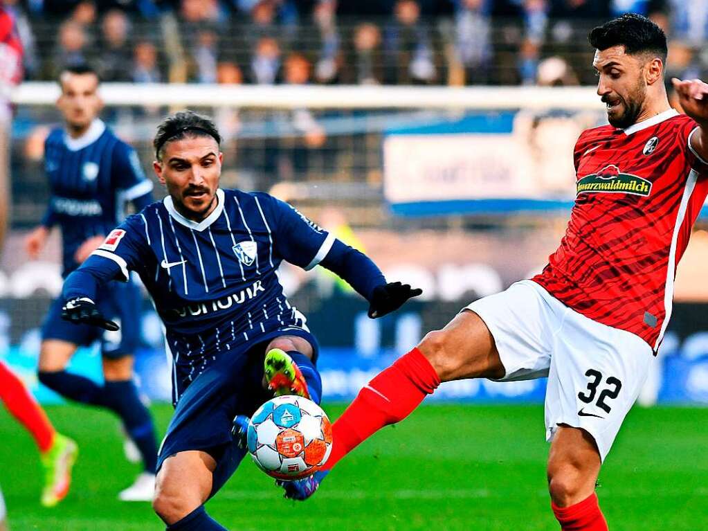 Der SC Freiburg spielte am Samstag gegen den VfL Bochum.