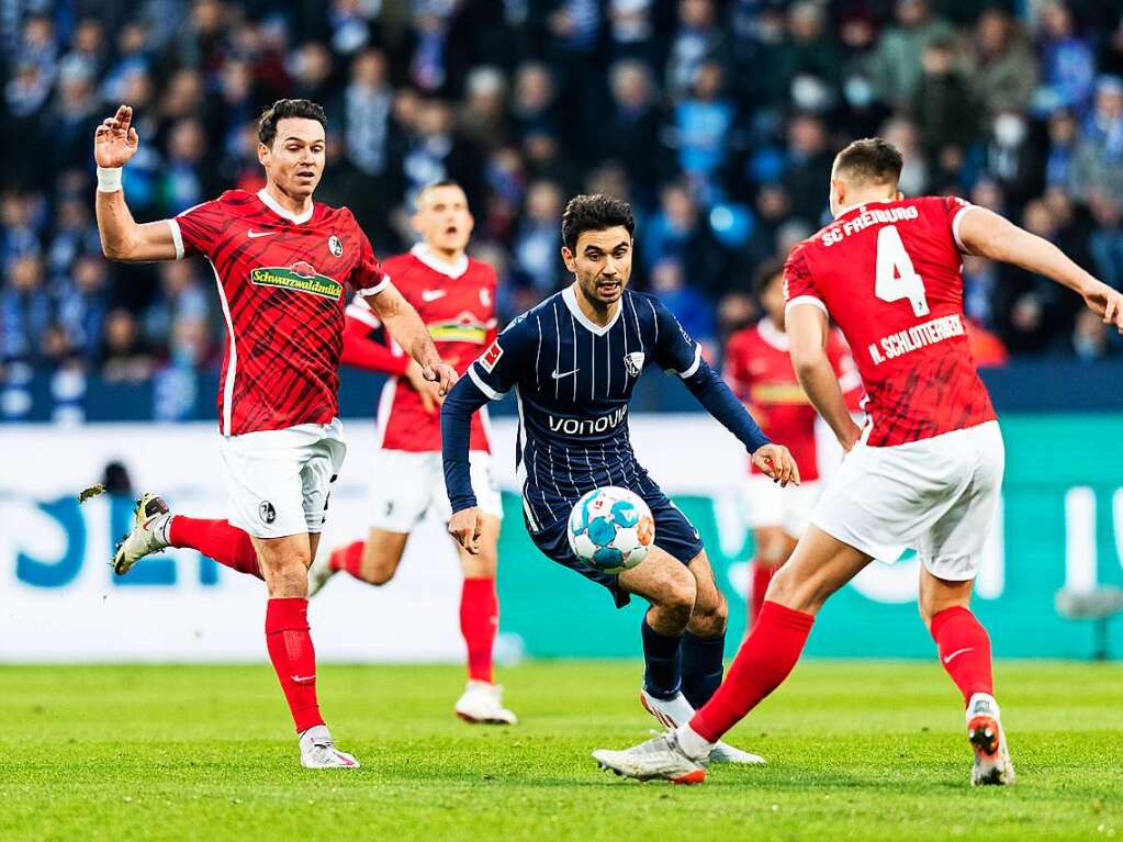 Der SC Freiburg spielte am Samstag gegen den VfL Bochum.