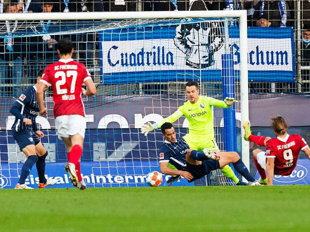 Der SC Freiburg spielte am Samstag gegen den VfL Bochum.