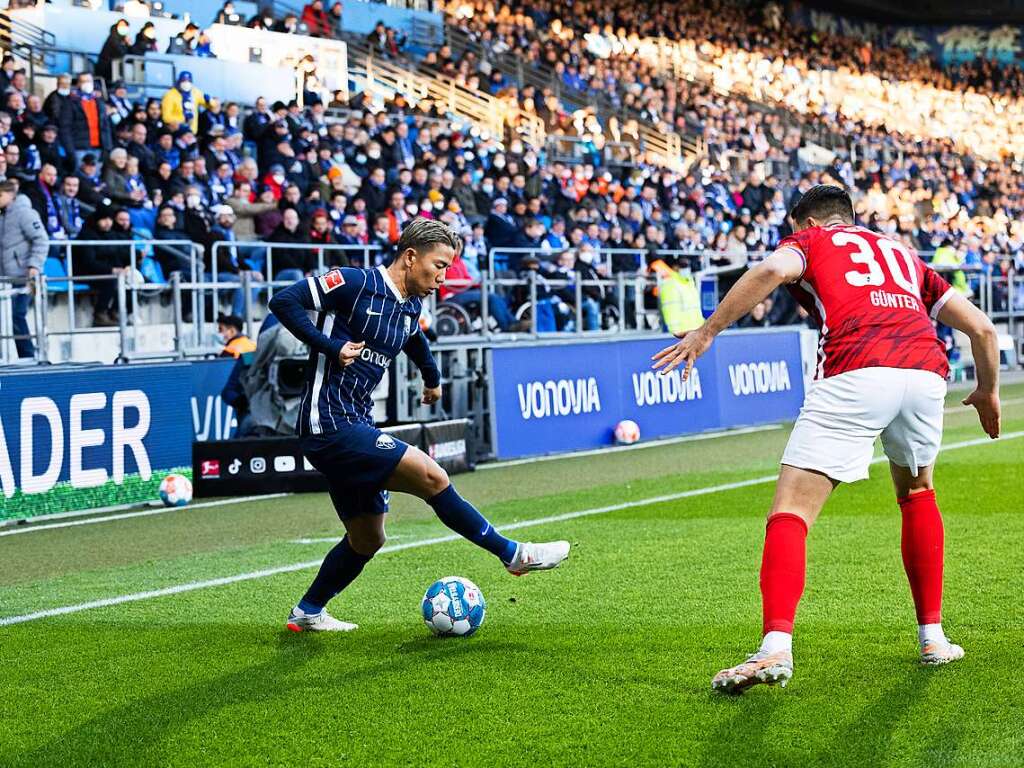 Der SC Freiburg spielte am Samstag gegen den VfL Bochum.