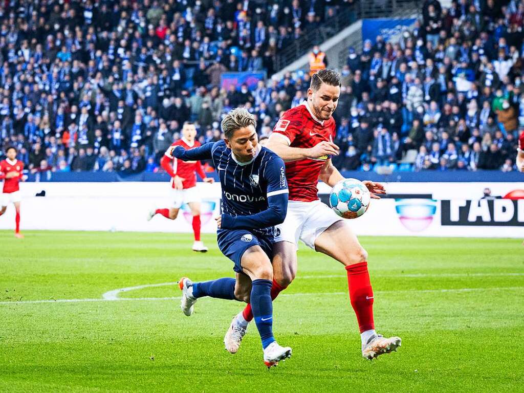 Der SC Freiburg spielte am Samstag gegen den VfL Bochum.