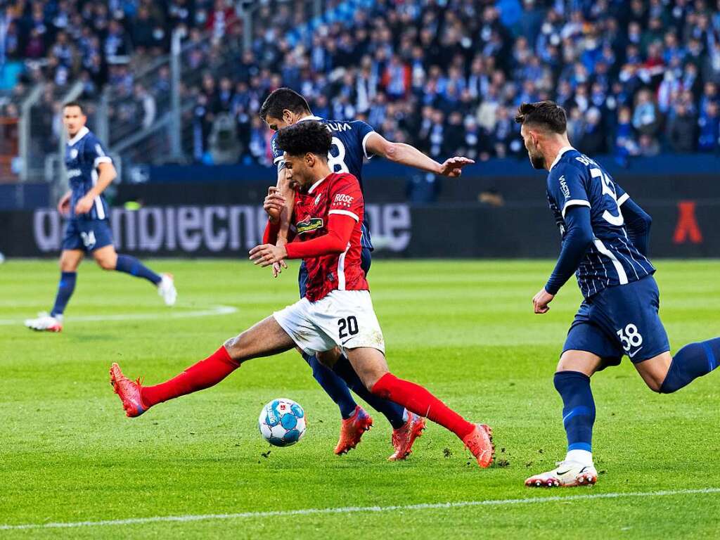 Der SC Freiburg spielte am Samstag gegen den VfL Bochum.