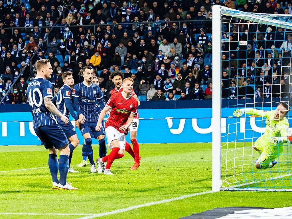 Der SC Freiburg spielte am Samstag gegen den VfL Bochum.