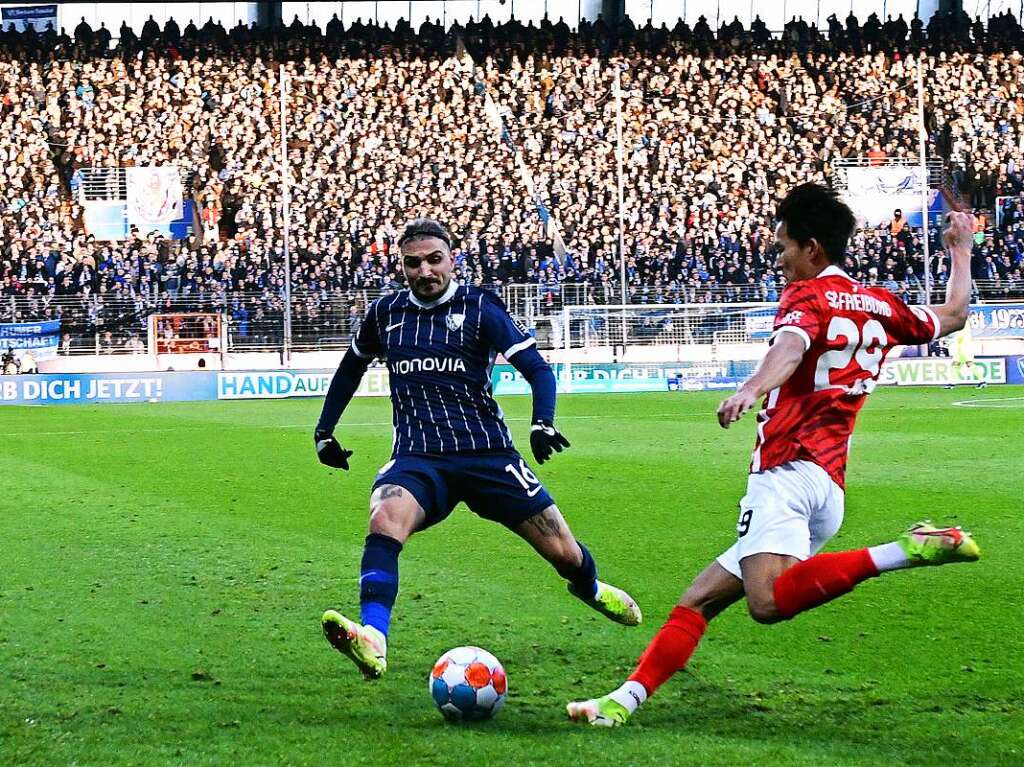 Der SC Freiburg spielte am Samstag gegen den VfL Bochum.