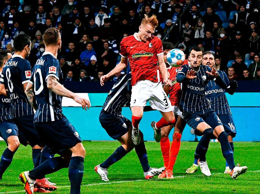 Der SC Freiburg spielte am Samstag gegen den VfL Bochum.