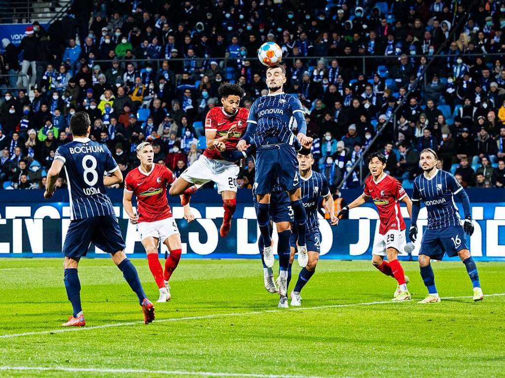 Der SC Freiburg spielte am Samstag gegen den VfL Bochum.