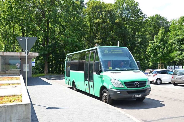 Die Basler Buslinie 35, die bisher (se...shalt 2022 Geld locker gemacht werden.  | Foto: Nikolaus Trenz