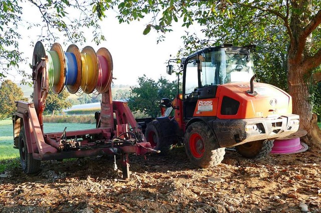 Die Arbeiten fr den Breitbandausbau i...gringen sind so gut wie abgeschlossen.  | Foto: Victoria Langelott