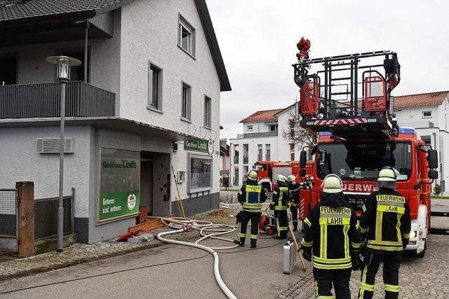 Brand im Gasthaus Linde in Mietersheim