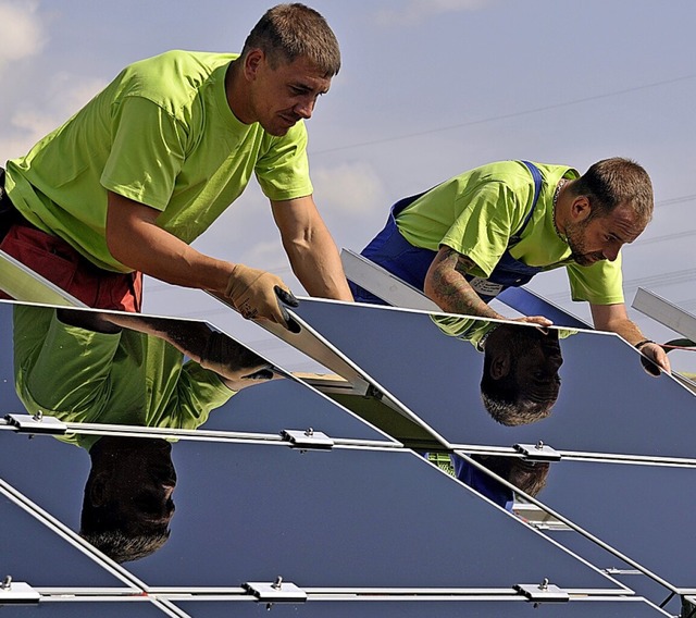 Beim kommunalen Energiemanagement geht...r die Planung von Photovoltaikanlagen.  | Foto: Stefan Puchner