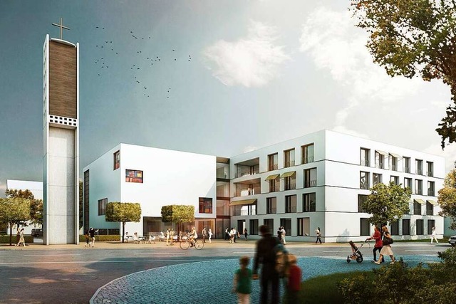 So soll das neue Thomaszentrum in Freiburg-Zhringen in zwei Jahren aussehen.  | Foto: Sacker Architekten