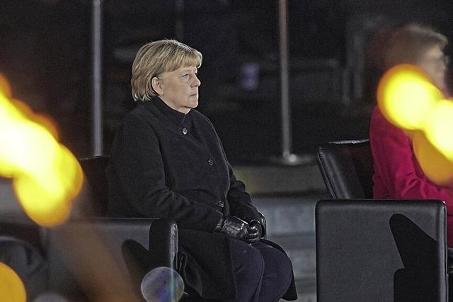Großer Zapfenstreich für Angela Merkel