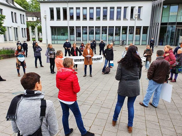 2020 fanden die Kundgebungen auf dem R...tt, mittlerweile auf dem Museumsplatz.  | Foto: Karl-Stephan Kovacs