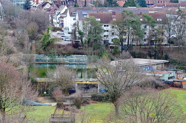 Seit Jahren liegt das Auenbecken des Westbads brach.  | Foto: Ingo Schneider