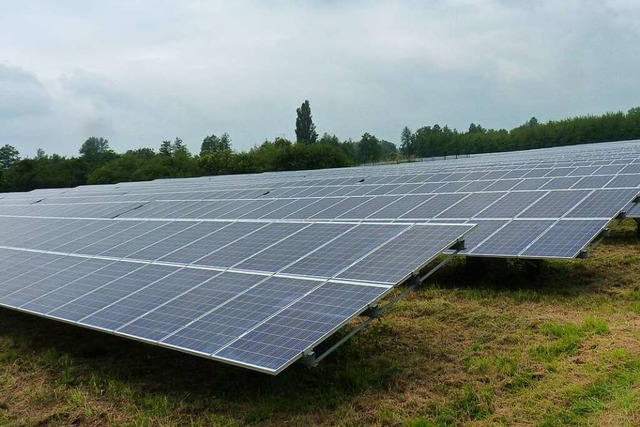 In Frhnd soll ein Solarpark entstehen...r in Vogtsburg am Kaiserstuhl besteht.  | Foto: sattelberger