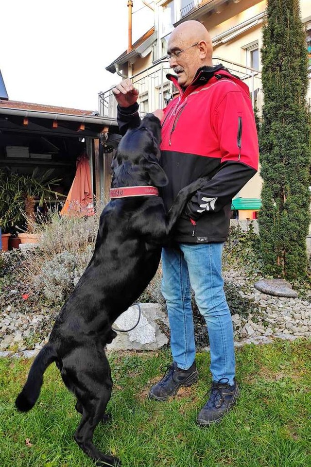 Karl Wei mit Hund Ares  | Foto: Werner Schnabl