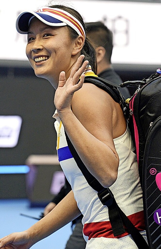 Die chinesische Tennisspielerin Peng Shuai  | Foto: --- (dpa)