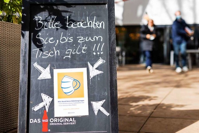 Die Landesregierungen knnten bald wie... haben, Restaurants ganz zu schlieen.  | Foto: Philipp von Ditfurth (dpa)