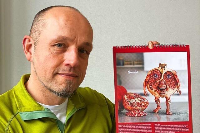 Lrracher Grafiker hat Kalender mit Kchenmonstern designt