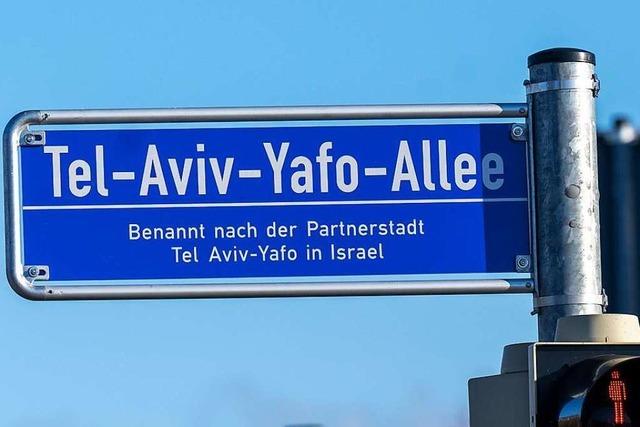 Ein Teilstück der Besançonallee heißt jetzt Tel-Aviv-Yafo-Allee