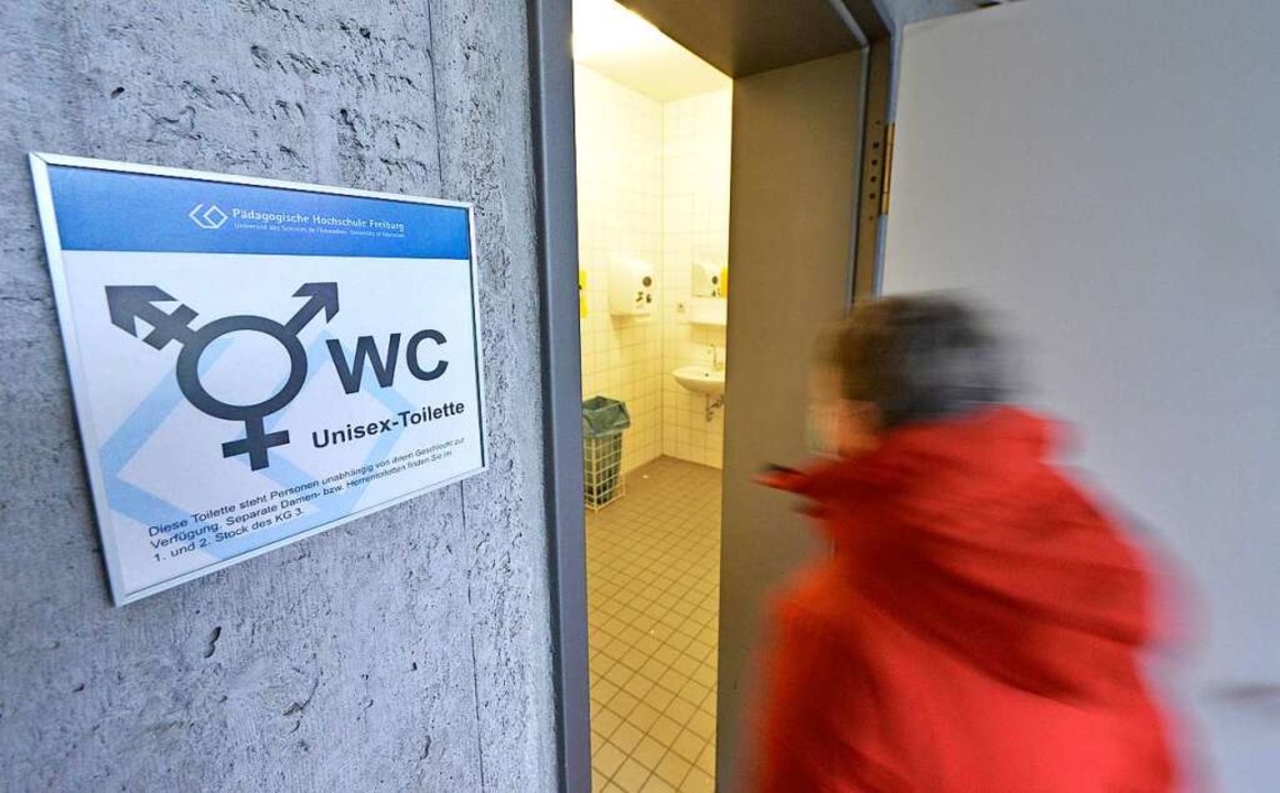 &#8222;Diese Toilette steht Personen u...im Kollegiengebäude 5 der PH Freiburg.  | Foto: Michael Bamberger