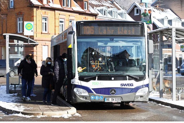 Bitte einsteigen &#8211; die Stadt will den Busverkehr strken.  | Foto: Christoph Breithaupt