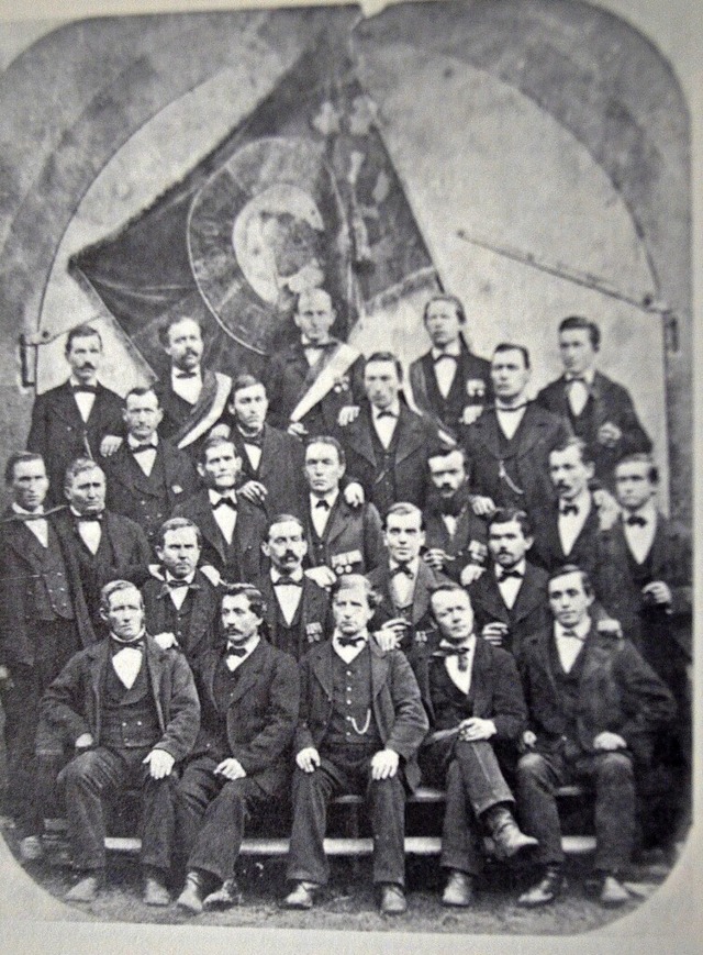 Der Veteranenverein Oberwinden um das Jahr 1890  | Foto: Nikolaus Bayer