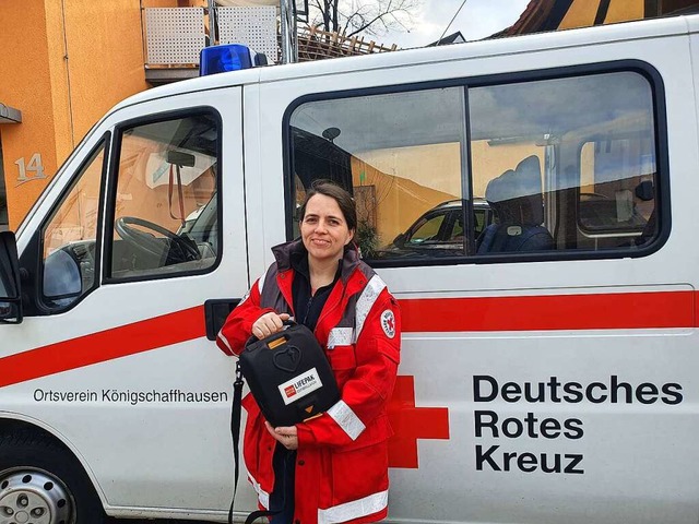 Kerstin Kublin aus Knigschaffhausen i... Knigschaffhausen im Jahr 2002 aktiv.  | Foto: DRK