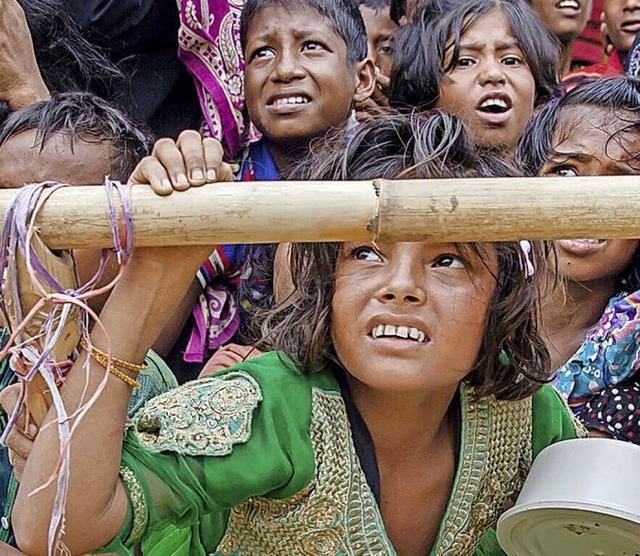 Flchtlingskinder der Rohingya  | Foto: Dar Yasin (dpa)