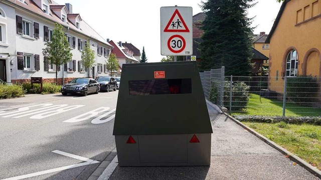 Hier steht das Messgert in der Semina...erem in der Kaiserstrae stationiert.   | Foto: Stadt Lahr