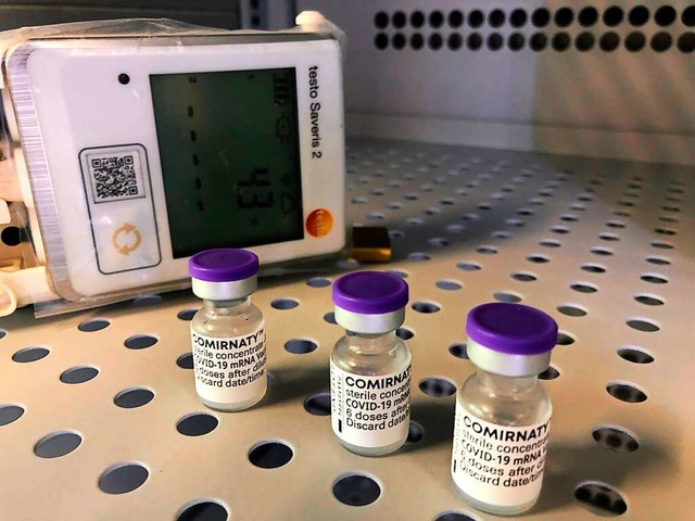 Ein Testo-Datenlogger berwacht Impfstoff  | Foto: Testo