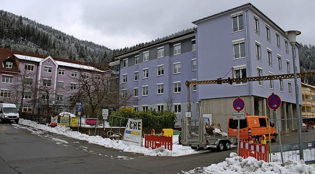 Der Wintereinbruch hat den Einbau des Estrichs verzgert.  | Foto: Manuel Hunn