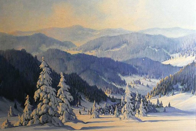 Die Winterlandschaft von Karl Hauptman... &#8222;Bewahren&#8220; neu entdecken.  | Foto: Willi Adam