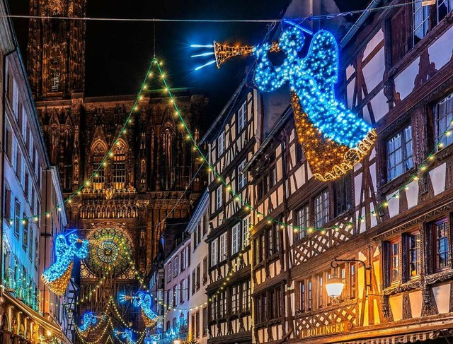 Weihnachtsbeleuchtung in Straburg  | Foto: teli