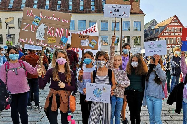 Auch in der Ortenau hat die Jugend-Bew...ure fr mehr Klimaschutz demonstriert.  | Foto: Ralf Burgmaier