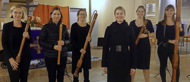 Ein  Adventsprogramm bot das Flauto Co...Zuhrern in der Lrracher Stadtkirche.  | Foto: Roswitha Frey