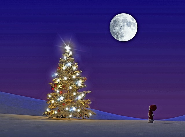 Wichtige Weihnachtszutaten: der Baum, der Weihnachtsmann &#8211; und Schnee  | Foto: Gunnar Assmy  (stock.adobe.com)