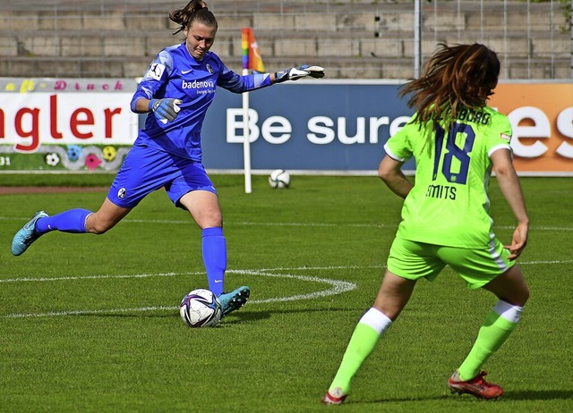 Lena Nuding (links) bei einem Trainingsspiel  | Foto: SC Freiburg