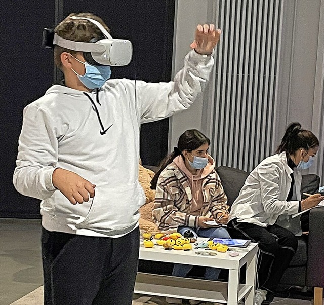 Manche Spiele funktionierten mit VR-Brille.  | Foto: Sonja Zellmann